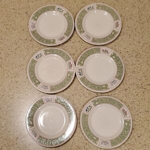 Vintage Sakura Floral Garden 1997 Plates 6 1/2"